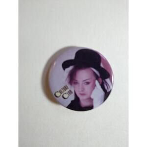 Boy George Culture Club Music Pinback Button Badge 1.25 Inch Round Pop Rock
